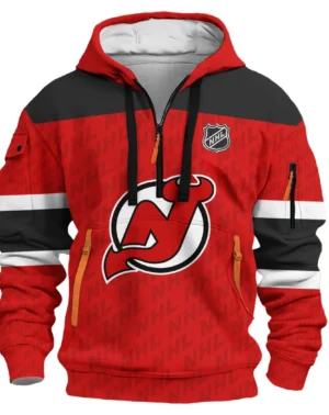 Hockey Hoodie Half Zipper NHL 2025 For Sport Fans HVN1053NJD060625HODZ