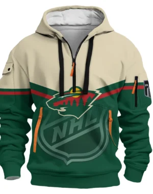 Hockey Hoodie Half Zipper NHL 2025 For Sport Fans HVN1054MIN060625HODZ