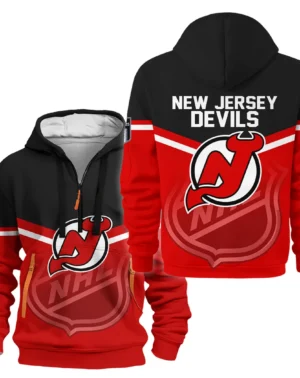 Hockey Hoodie Half Zipper NHL 2025 For Sport Fans HVN1054NJD060625HODZ