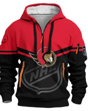 Hockey Hoodie Half Zipper NHL 2025 For Sport Fans HVN1054OTT060625HODZ