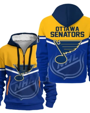 Hockey Hoodie Half Zipper NHL 2025 For Sport Fans HVN1054STL060625HODZ