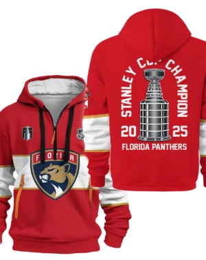 Hockey Hoodie Half Zipper NHL 2025 For Sport Fans HVN1071CHMP061825HODZ
