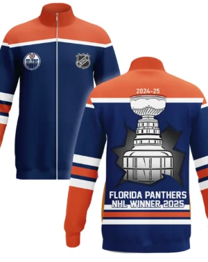 Hockey Stand Collar Jacket NHL 2025 For Sport Fans HVN1051OIL060525SCJ