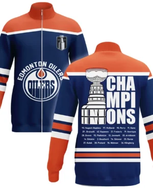 Hockey Stand Collar Jacket NHL 2025 For Sport Fans HVN1052OILS060525SCJ
