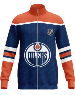 Hockey  Stand Collar Jacket NHL 2025 For Sport Fans  HVN1053EDM060625SCJ