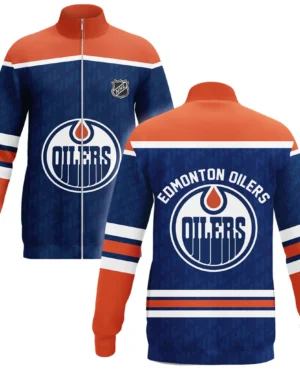 Hockey  Stand Collar Jacket NHL 2025 For Sport Fans  HVN1053EDM060625SCJ