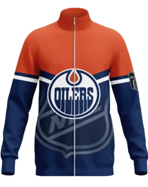 Hockey  Stand Collar Jacket NHL 2025 For Sport Fans  HVN1054EDM060625SCJ