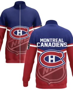 Hockey Stand Collar Jacket NHL 2025 For Sport Fans HVN1054MTL060625SCJ