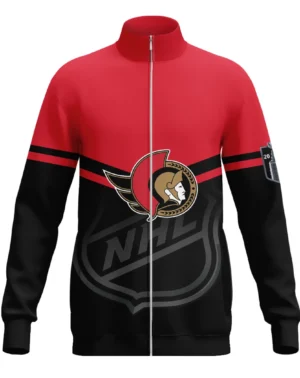 Hockey Stand Collar Jacket NHL 2025 For Sport Fans HVN1054OTT060625SCJ