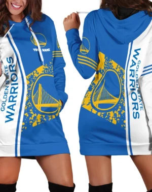 Hoodie Dress For Women, Exclusive Logo Hoodie For Basketball Fans PTHDD000NBA082225GSW1