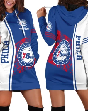 Hoodie Dress For Women, Exclusive Logo Hoodie For Basketball Fans PTHDD000NBA082225P76E1
