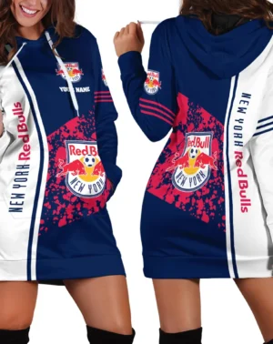 Hoodie Dress For Women, Exclusive Logo Hoodie For Fans Soccer PTHDD000MLS082125NYRB1