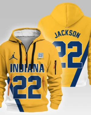 Isaiah Jackson Basketball Hoodie Half Zipper NBA 2025 For Fan Isaiah Jackson HVN1026PCIJ052825HODZ