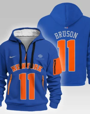 Jalen Brunson Basketball Hoodie Half Zipper NBA 2025 For Fan Jalen Brunson HVN1026NKJB052825HODZ