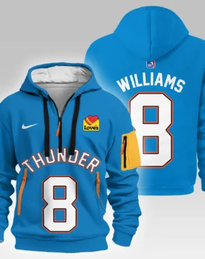 Jalen Williams Basketball Hoodie Half Zipper NBA 2025 For Fan Jalen Williams HVN1026THDJW052825HODZ