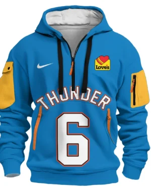 Jaylin Williams Basketball Hoodie Half Zipper NBA 2025 For Fan Jaylin Williams HVN1026THDJY052825HODZ