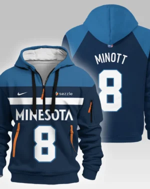 Josh Minott Basketball Hoodie Half Zipper NBA 2025 For Fan Josh Minott HVN1026TWJI052825HODZ