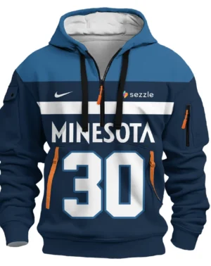 Julius Randle Basketball Hoodie Half Zipper NBA 2025 For Fan Julius Randle HVN1026TWJR052825HODZ
