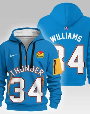 Kenrich Williams Basketball Hoodie Half Zipper NBA 2025 For Fan Kenrich Williams HVN1026THDKW052825HODZ