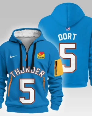 Luguentz Dort Basketball Hoodie Half Zipper NBA 2025 For Fan Luguentz Dort HVN1026THDLD052825HODZ