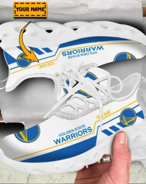 Max Soul Shoes, Exclusive Logo Sneakers For Fans Basketball PTS000NBA081525GSW1 – White