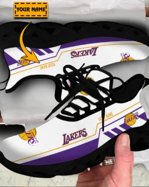 Max Soul Shoes, Exclusive Logo Sneakers For Fans Basketball PTS000NBA081525LAL1 – Black