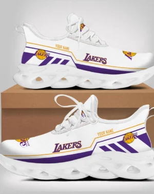 Max Soul Shoes, Exclusive Logo Sneakers For Fans Basketball PTS000NBA081525LAL1 – White
