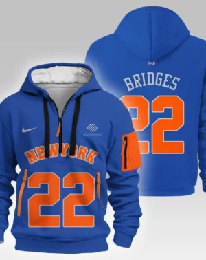 Mikal Bridges Basketball Hoodie Half Zipper NBA 2025 For Fan Mikal Bridges HVN1026NKMB052825HODZ
