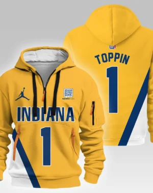Obi Toppin Basketball Hoodie Half Zipper NBA 2025 For Fan Obi Toppin HVN1026PCOT052825HODZ
