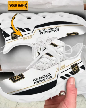 Soccer Club Max Soul Shoes, Exclusive Logo Sneakers For Fans PTS000MLS082025LAFC1 – White