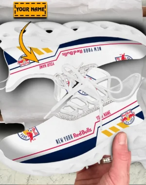 Soccer Club Max Soul Shoes, Exclusive Logo Sneakers For Fans PTS000MLS082025NYRB1 – White