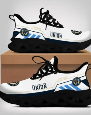 Soccer Club Max Soul Shoes, Exclusive Logo Sneakers For Fans PTS000MLS082025PU1 – Black