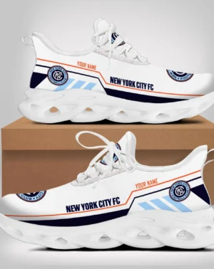 Soccer Team Max Soul Shoes, Exclusive Logo Sneakers For Fans PTS000MLS082025NYCFC1 – White