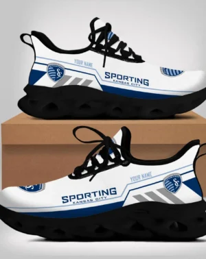 Soccer Team Max Soul Shoes, Exclusive Logo Sneakers For Fans PTS000MLS082025SKC1 – Black