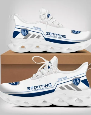 Soccer Team Max Soul Shoes, Exclusive Logo Sneakers For Fans PTS000MLS082025SKC1 – White