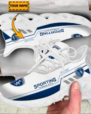 Soccer Team Max Soul Shoes, Exclusive Logo Sneakers For Fans PTS000MLS082025SKC1 – White