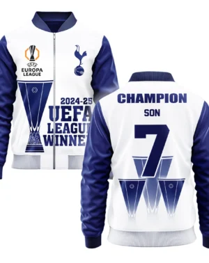 Son Heung Min Football Bomber Jacket  UEFA League Cup 2025 For Fan Son Heung Min HVN1017SHM052425