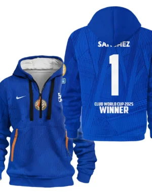 Sport Hoodie Half Zipper Club World Cup 2025 Champions For Fan Football HVN1129RS071425HODZ