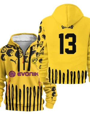 Sport Hoodie Half Zipper For Fan Football HVN1101PG070125HODZ