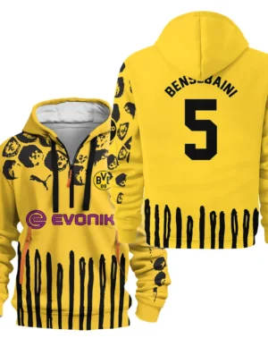 Sport Hoodie Half Zipper For Fan Football HVN1101RB070125HODZ