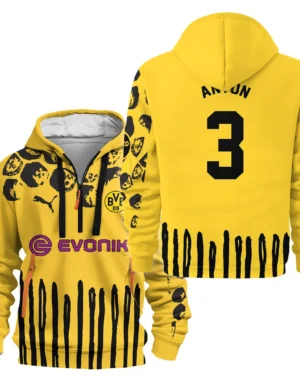 Sport Hoodie Half Zipper For Fan Football HVN1101WA070125HODZ